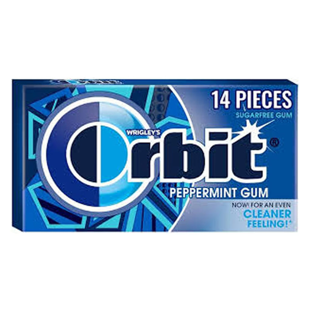 Wrigley's Orbit Peppermint Chewing Gum – 14 Pieces – 144 Pack
