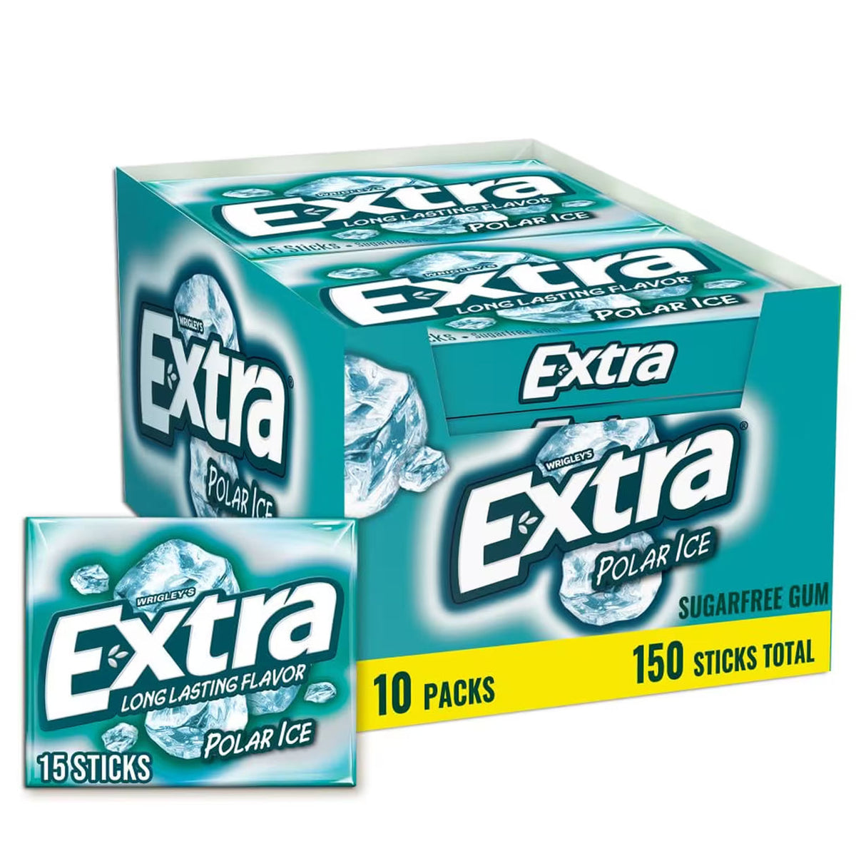 Wrigley's Extra Polar Ice Chewing Gum – 15 Pieces – 120 Pack
