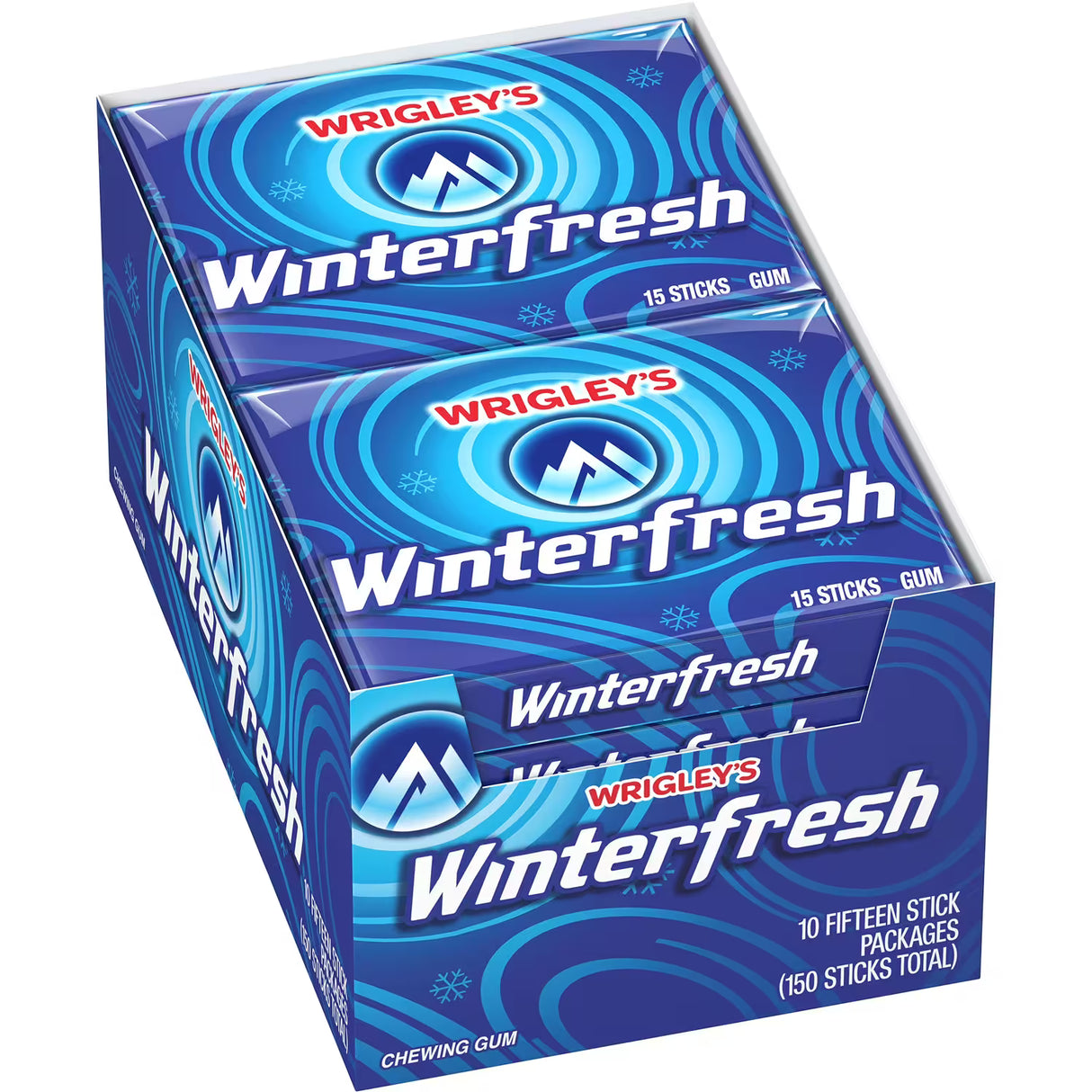Wrigley's Winterfresh Mint Chewing Gum – 15 sticks each – 120 Pack