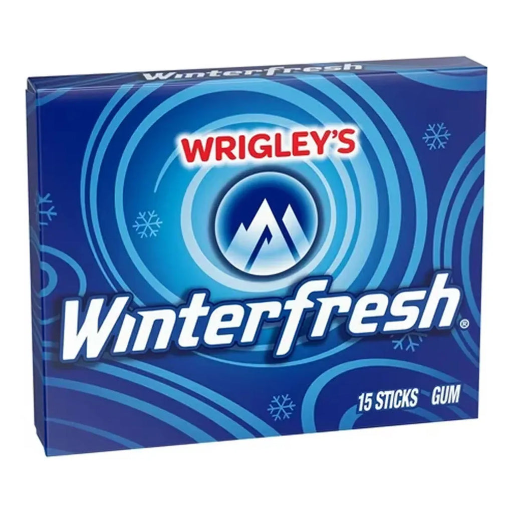Wrigley's Winterfresh Mint Chewing Gum – 15 sticks each - 10 packs