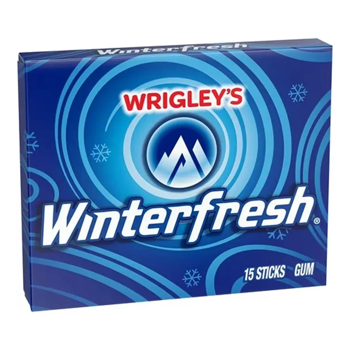 Wrigley's Winterfresh Mint Chewing Gum – 15 sticks each - 10 packs