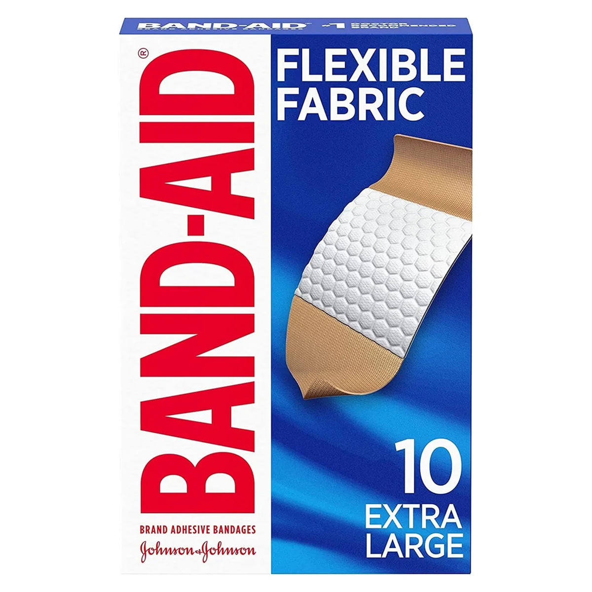 Band-Aid Flexible Fabric Extra Large Adhesive Bandages - 10 Ct