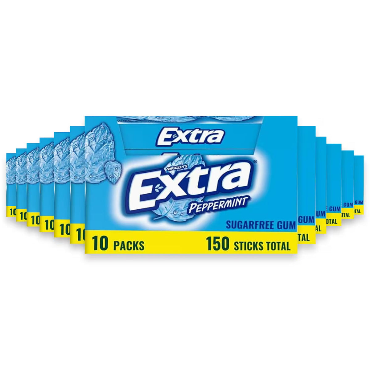 Wrigley's Extra Sugar Free Peppermint Gum – 15 Sticks each – 120 Pack