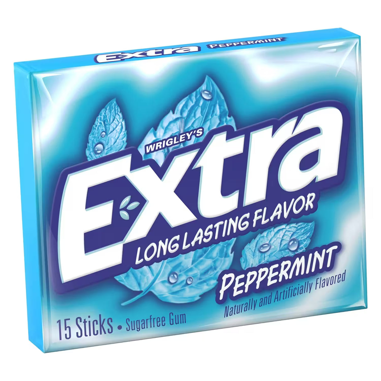 Wrigley's Extra Sugar Free Peppermint Gum – 15 Sticks each – 120 Pack