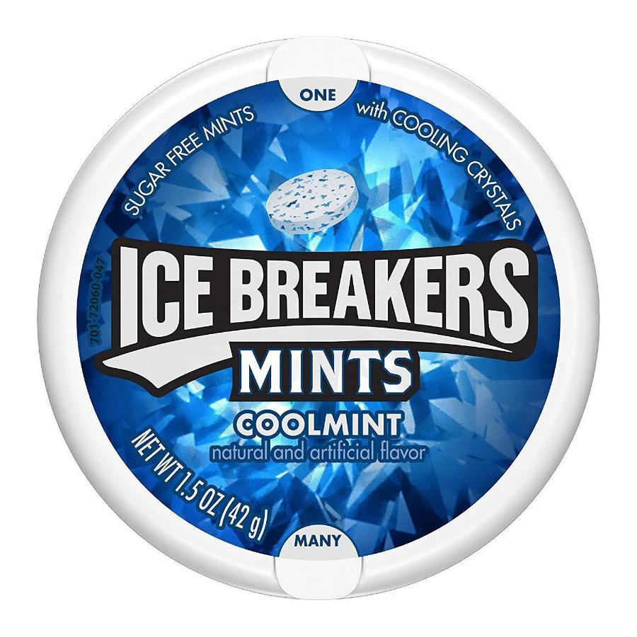 Ice Breakers Sugar-Free Mints - Cool Mint Flavor, Freshens Breath 1.5 oz - 8 Pack