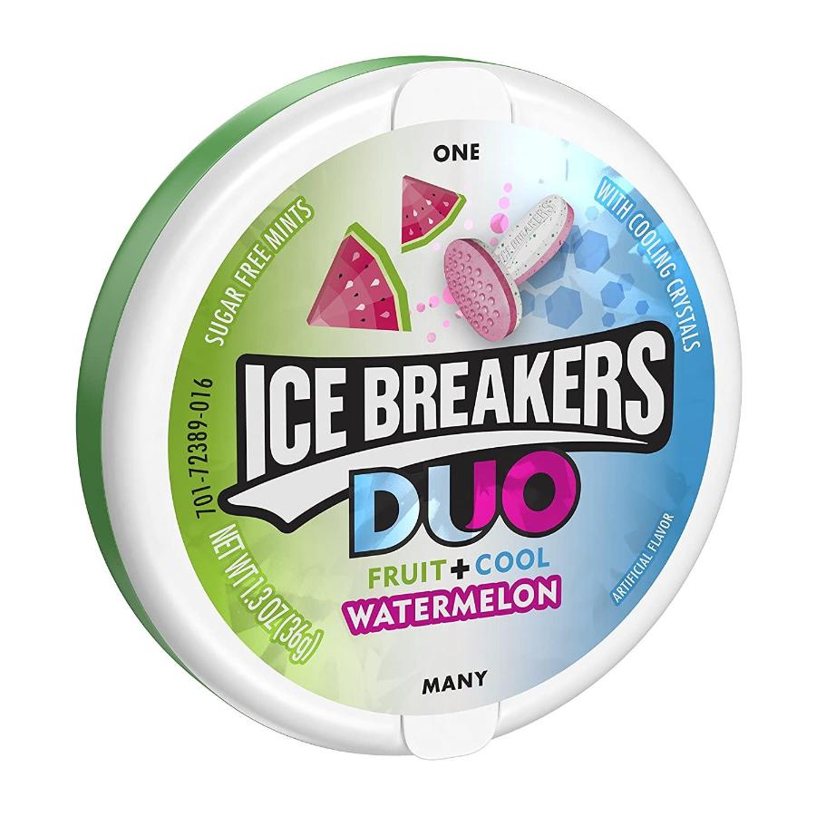 Ice Breakers Sugar Free DUO Mints Watermelon - 8 Pack