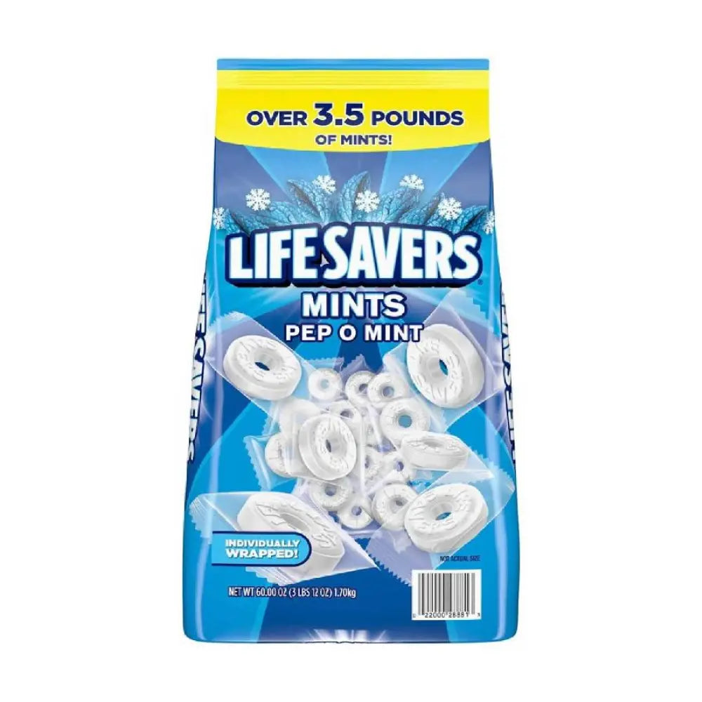 Life Savers Pep-O-Mint Breath Mints - Refreshing Mint Flavor - 53.95 Oz - 3 Pack