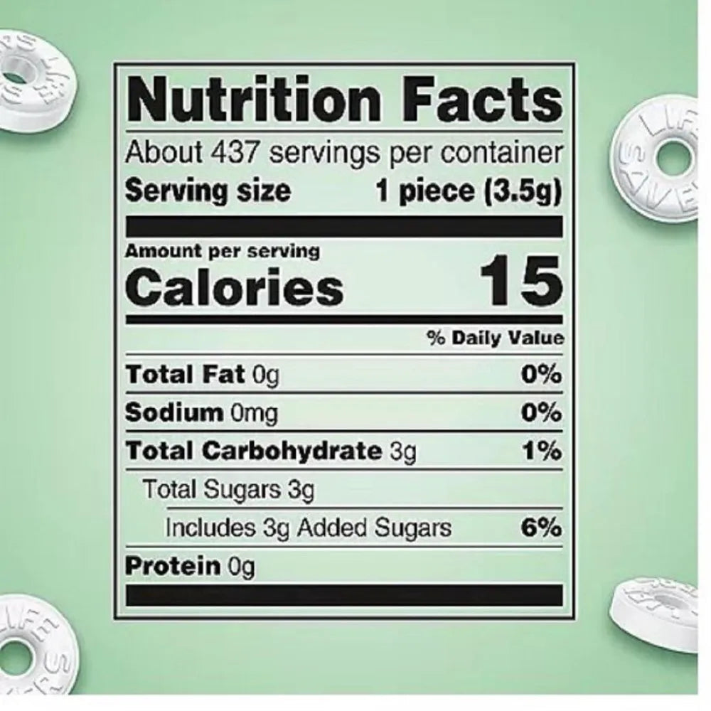 Life Savers Wint-O-Green Breath Mints Bulk Hard Candy, Party Size - 53.95 Oz - 3 Pack