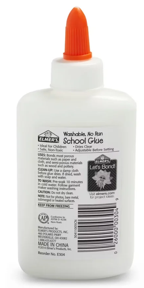 Elmer’s School Glue E-304 - 4 Oz