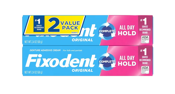 Fixodent Original Denture Adhesive 2.4 oz - 2Ct