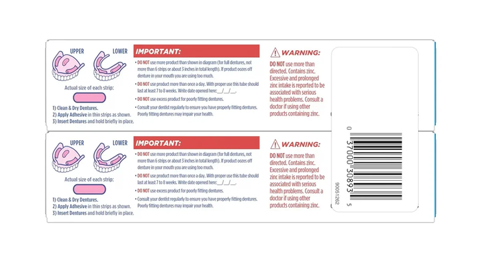 Fixodent Original Denture Adhesive 2.4 oz - 2Ct
