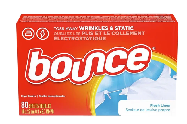 Bounce Fabric Softener Dryer Sheets Fresh Linen Scent - 80 Ct