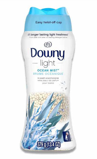 Downy - Light Laundry Scent Booster Beads for Washer, Ocean Mist 13.4 oz