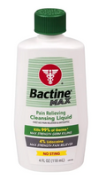 Bactine MAX Pain Relieving Cleansing Liquid – 4 oz