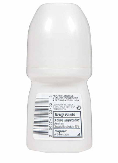 Almay-Anti Perspirant & Deodorant Roll on Sensitive Skin Fragrance Free