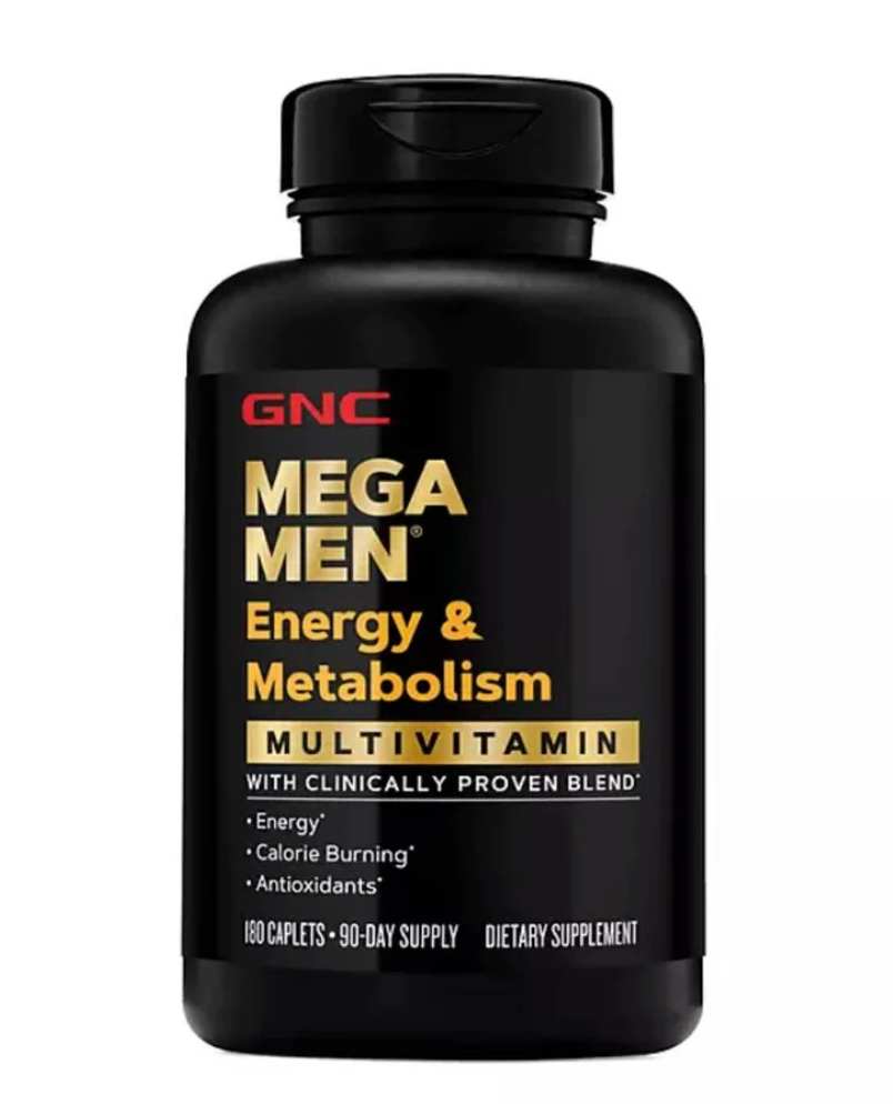 GNC Mega Men Energy & Metabolism Multivitamin Caplets – 180 Count