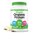Orgain Organic Plant-Based Protein Powder, Vanilla Bean – 2.74 lb