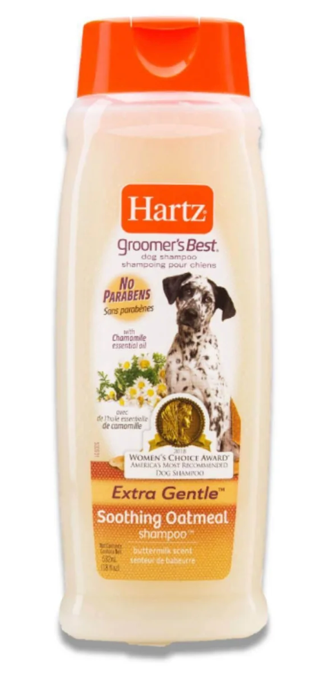 Hartz Groomer’s Best Extra Gentle Soothing Oatmeal Dog Shampoo – 18 oz