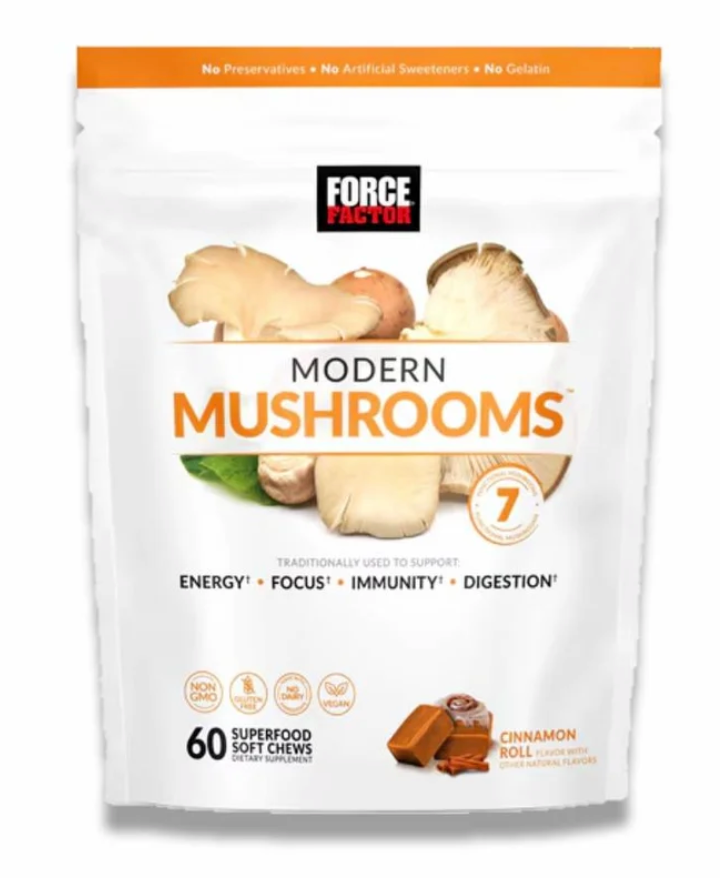 Force Factor Modern Mushrooms Cinnamon Roll - 60 Soft Chews