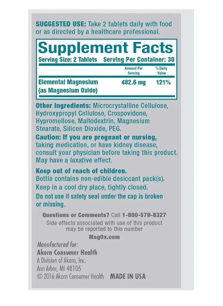 MagOx 400 Magnesium – 120 Tablets