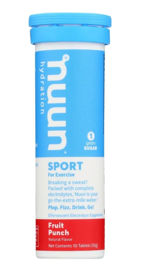 Nuun - Sport Hydration Fruit Punch Electrolyte Tablets - 10 Tablets