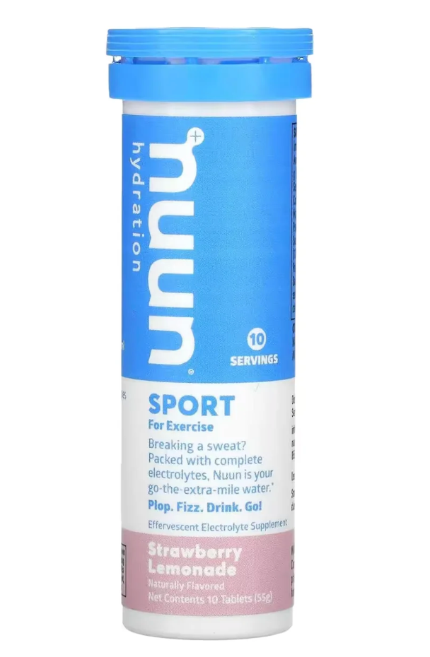 Nuun - Sport Strawberry Lemonade Electrolyte Hydration Tablets - 10 Tablets