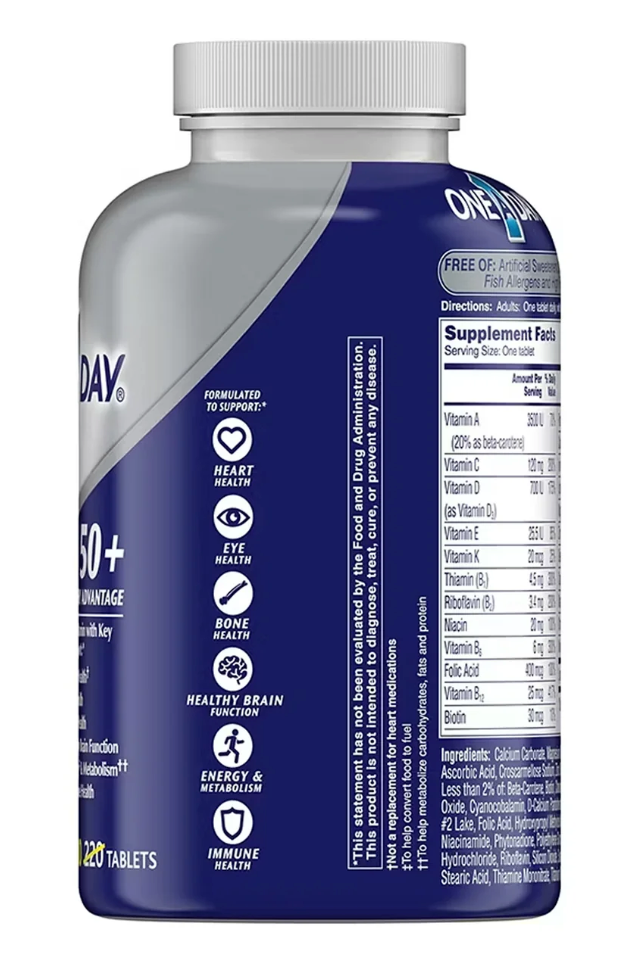 One A Day - Men’s 50+ Healthy Advantage Multivitamin & Multimineral Supplement - 300 Tablets
