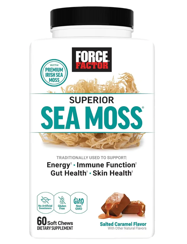 Force Factor - Superior Sea Moss Salted Caramel Soft Chews - 60 Count