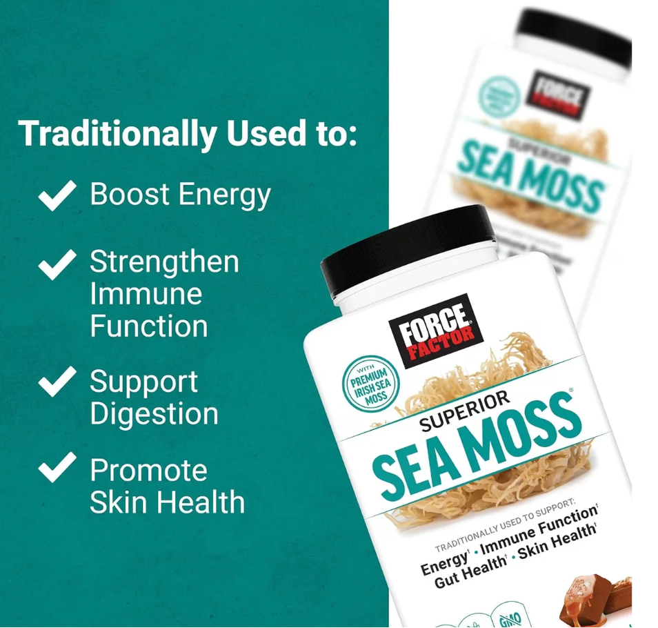 Force Factor - Superior Sea Moss Salted Caramel Soft Chews - 60 Count