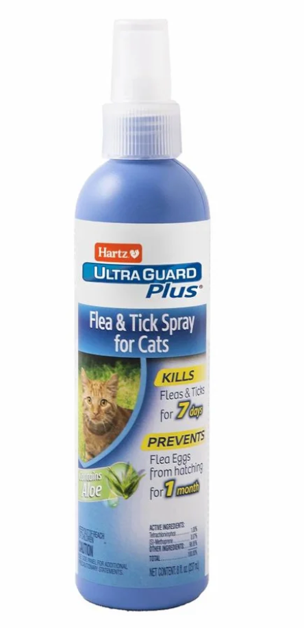 Hartz - UltraGuard Plus Flea & Tick Spray for Cats - 8 oz