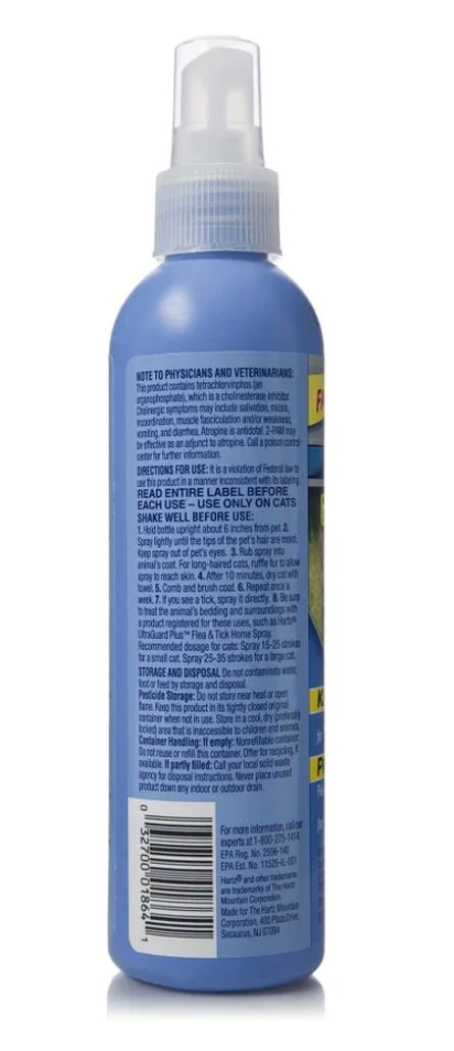 Hartz - UltraGuard Plus Flea & Tick Spray for Cats - 8 oz