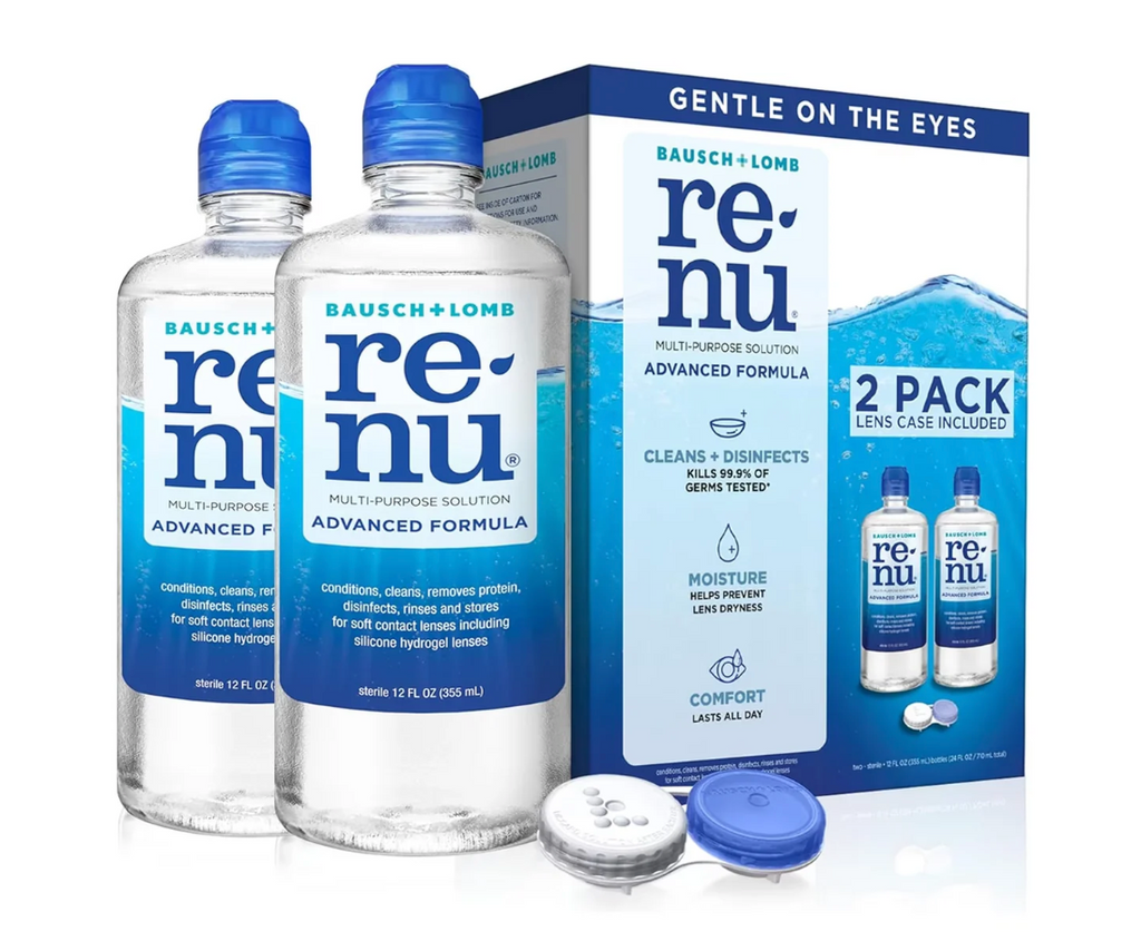 Bausch + Lomb - ReNu Advanced Formula Multi-Purpose Contact Lens Solution - 12 fl oz - 2 Pack