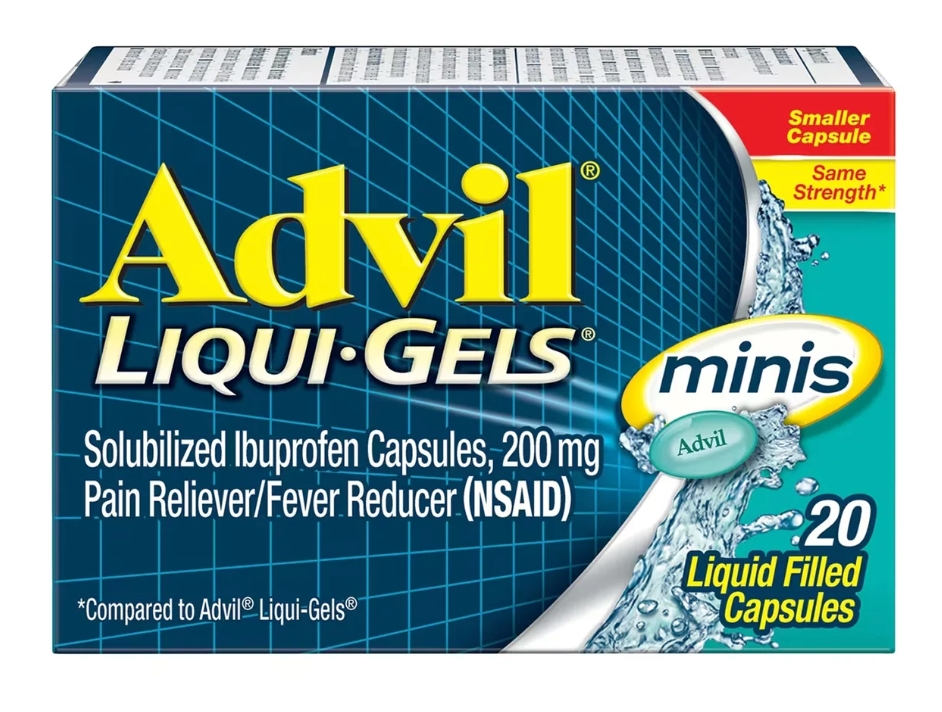 Advil - Liqui-Gels Minis Pain Reliever & Fever Reducer - 20 Capsules