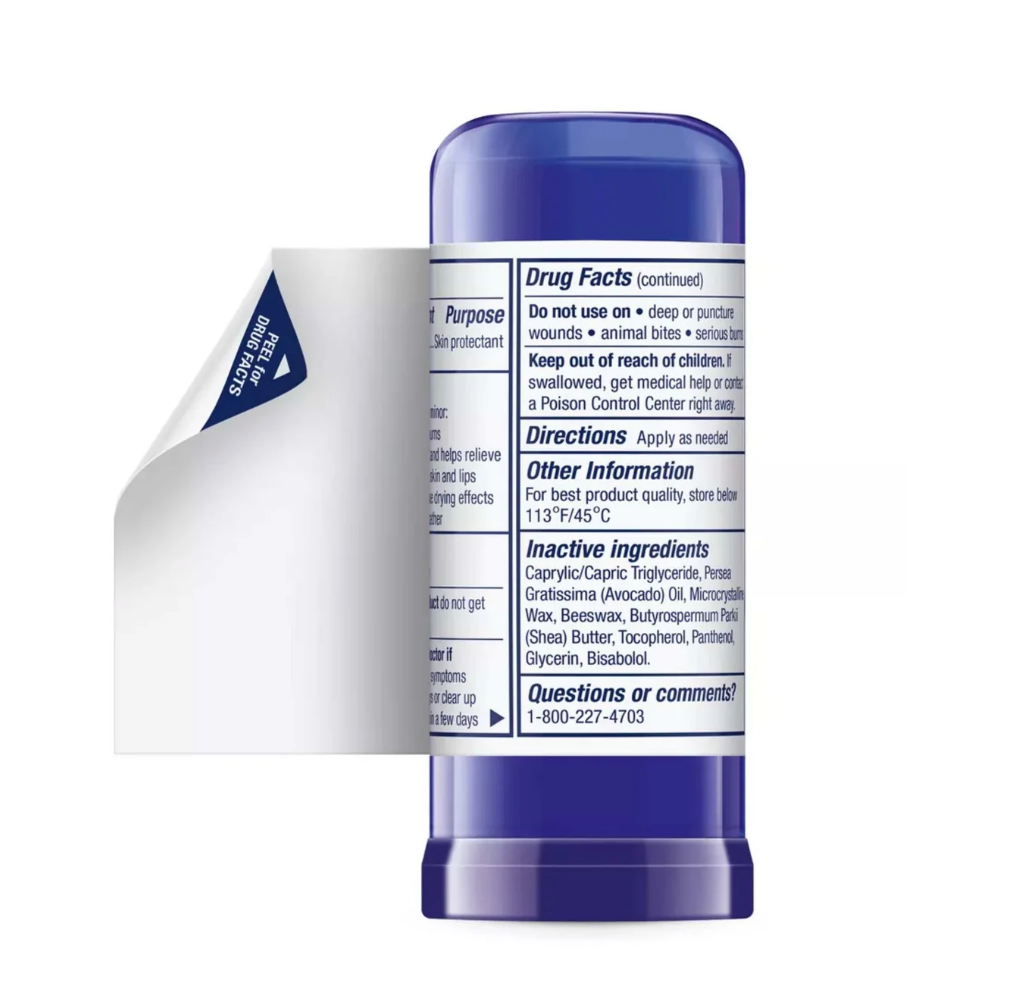 Aquaphor - Healing Balm Stick Unscented Skin Protectant - 0.65 oz