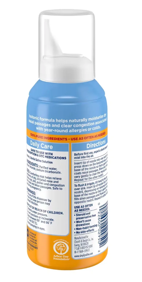 ARM & HAMMER - Simply Saline Daily Care Nasal Mist - 4.5 oz
