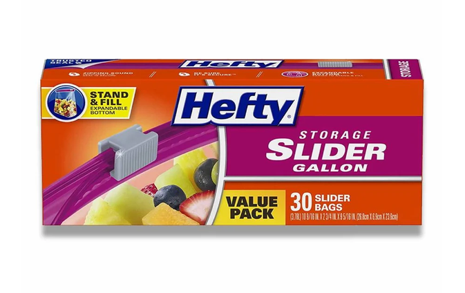 Hefty - 1 Gallon Slider Storage Bads - 30 Ct