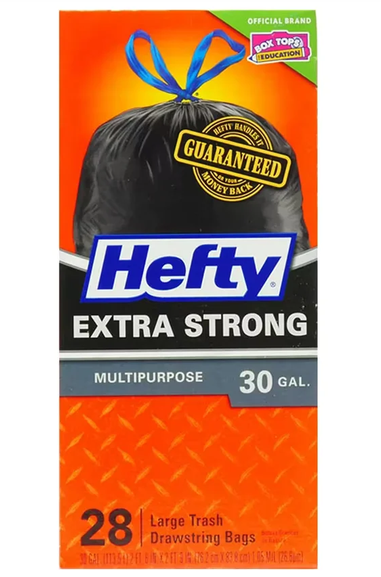 Hefty Cinch Sak Large Trash Bags 30 Gallon - 28 Ct