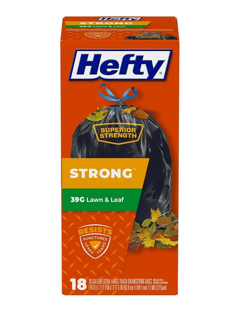 Hefty Cinch Sak Lawn and Leaf Trash Bags 39 Gallon - 18 Count