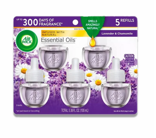 Air Wick - Scented Oil, Lavender & Chamomile - 3.38 Oz - (5 Ct Each)