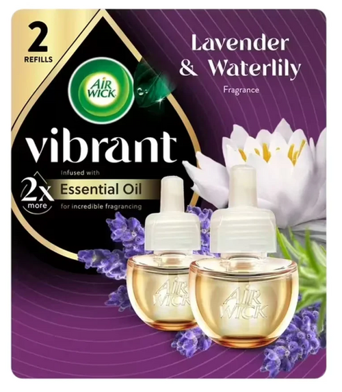 Air Wick Scented Oil Refill Lavender & Waterlily - 0.67 oz - 2 Refills