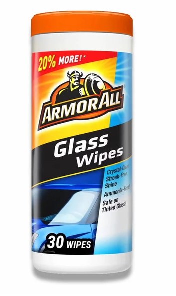 Armor All - Count Glass Wipe - 30 Ct
