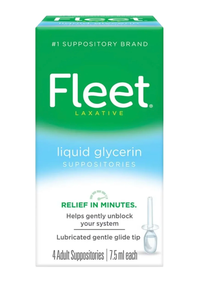 Fleet - Liquid Glycerin Laxative Suppositories - 4 Count