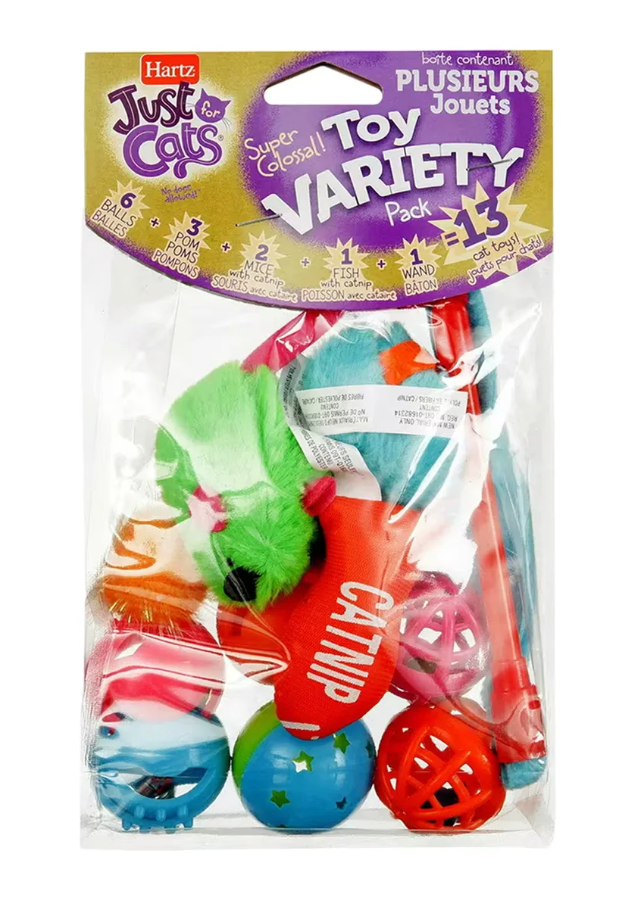 Hartz - Just For Cats Toy Variety Pack - 13 Count