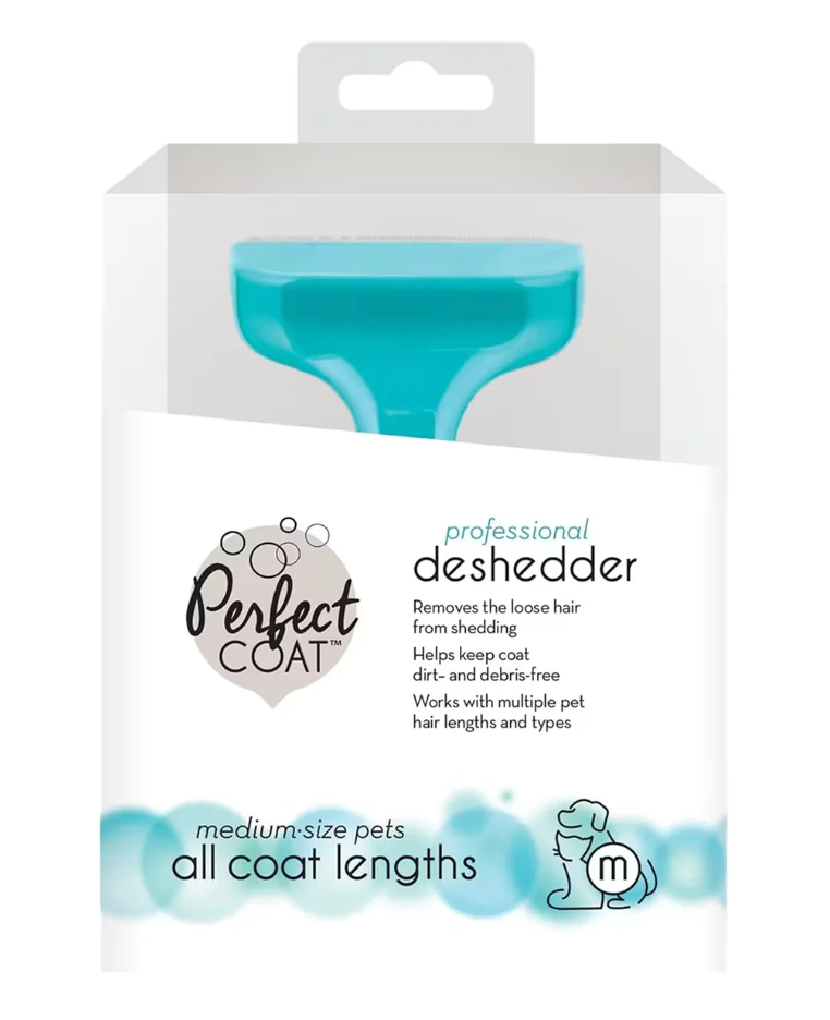 Perfect Coat - Professional Deshedding Tool for Medium Pets - All Coat Lengths