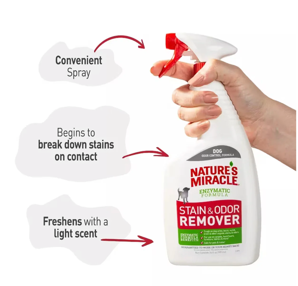 Nature’s Miracle - Dog Stain & Odor Remover - 24 oz