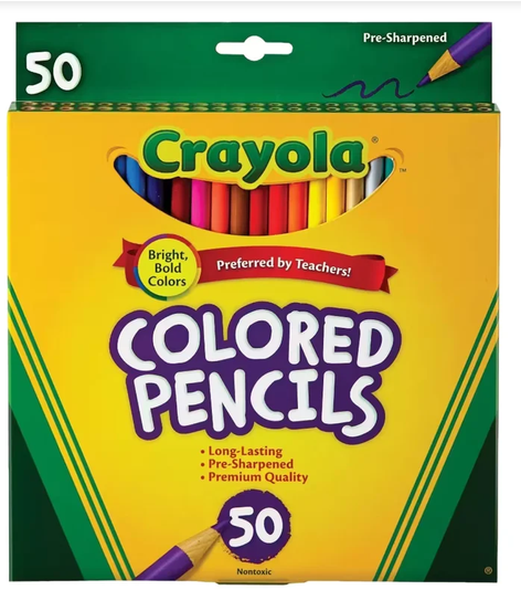 Crayola Colored Pencils - 50 Ct