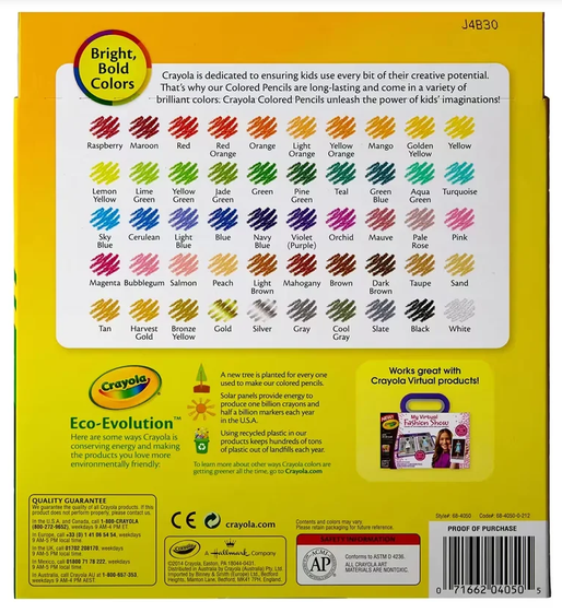Crayola Colored Pencils - 50 Ct