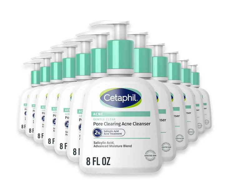 Cetaphil Gentle Clear Clarifying Acne Cream Cleanser - 8 Oz